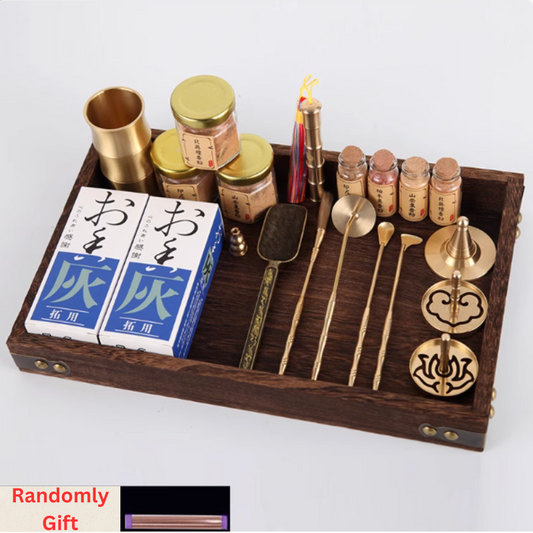 Antique Copper Incense Utensils Set