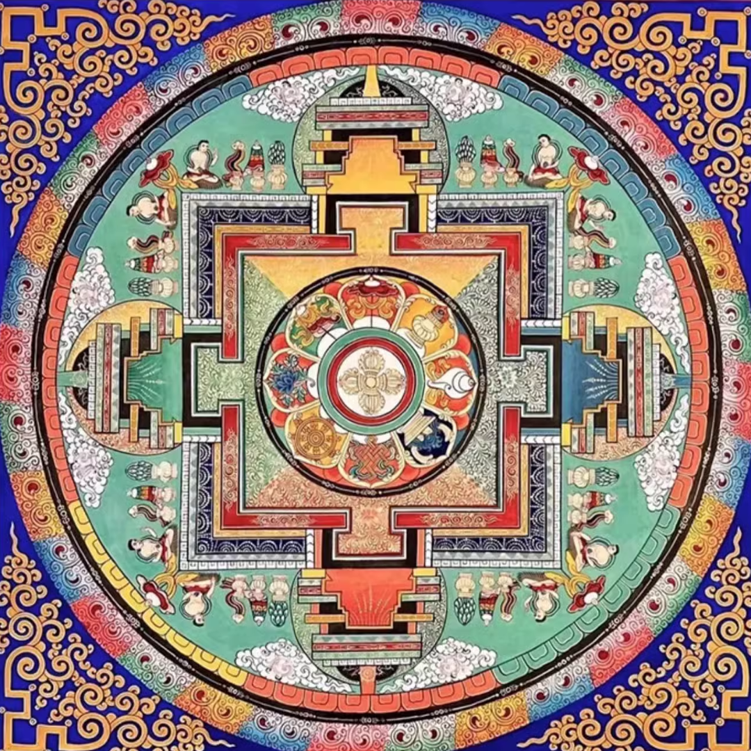 Tibetan Mandala Incense Holder - with Giftbox